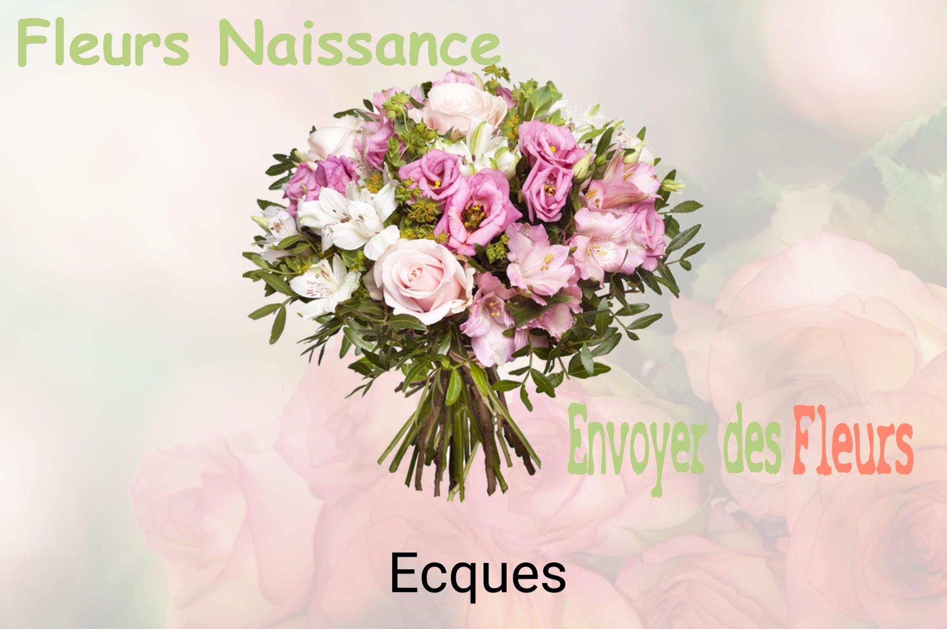 Bouquet de fleurs de naissance livré à Ecques